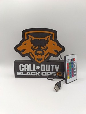 Lampe Call of Duty Black Ops 6  Deko Mit LED und Fernbedienung
