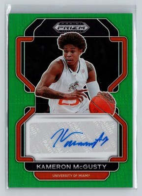 2022 Panini Prizm Draft Picks #DP-KMC Kameron McGusty Autographs Prizms Green