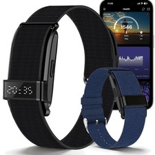 Fitness Trackers Smart Wristband with Hidden ScreenWrist-Raise Screen Activat...