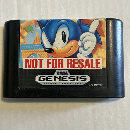 Sonic The Hedgehog (1991) NOT FOR RESALE Version for Sega Genesis Cartridge Only