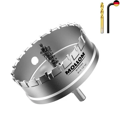 Mollom (97mm | 3-13/16") Lochsäge T.C.T Schwerlast-Hartmetall-bestückt mit 2 F
