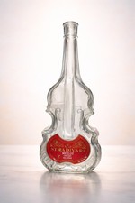 Garling Collection Stradivari Merlot Glass Violin-Shaped Wine Bottle Empty, 12”