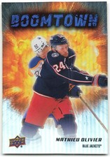 2025-26 Upper Deck Series 2 Boomtown #BT-5 Mathieu Olivier Columbus Blue Jackets
