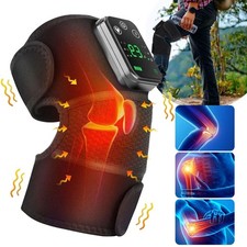 Electric Heated Knee Massager Vibration Shoulder Brace Therapy Joint Pain Relief