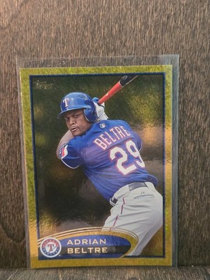 2012 Topps Gold Sparkle Adrian Beltre #310 HOF Rangers