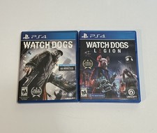 PS4 Watch Dogs + Watch Dogs Legion Bundle Tested Complete CIB PlayStation 4