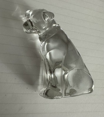 Vintage Fenton RCA Victor Glass Nipper Dog 2 3/4'' With Original Box