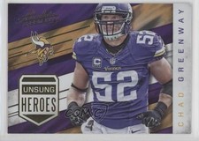 2016 Panini Absolute Unsung Heroes Chad Greenway #9 04fm