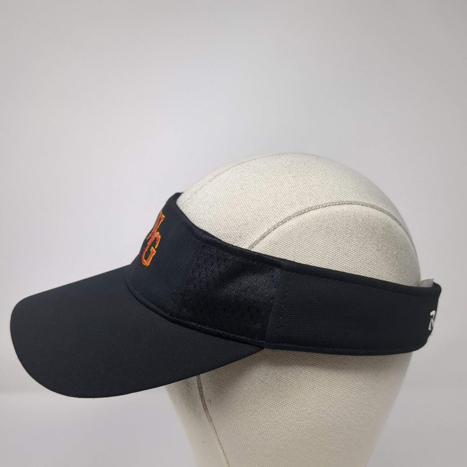 WG Strapback Visor Hat Black Large Embroidered Ou… - image 3