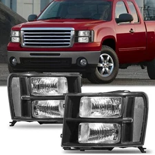 For 2007-2013 GMC Sierra 1500 2500HD 3500HD 2Pcs FACTORY Headlights Assembly L+R