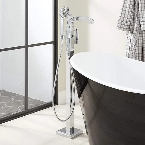 Signature Hardware 446104 Pinecrest Floor Mounted Tub Filler Faucet - Picture 3 of 3