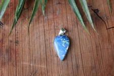 Triplet Opal Pendant Women Gemstone, Blue Fire Sparkle Handcrafted 925