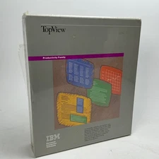 IBM TopView Vintage Personal Computer Software New Sealed 1984