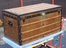 Louis Vuitton Monogram Antique steamer Trunk