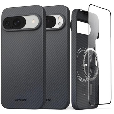 Google Pixel 9 Pro 600D Aramid Fiber Case - Matte Black