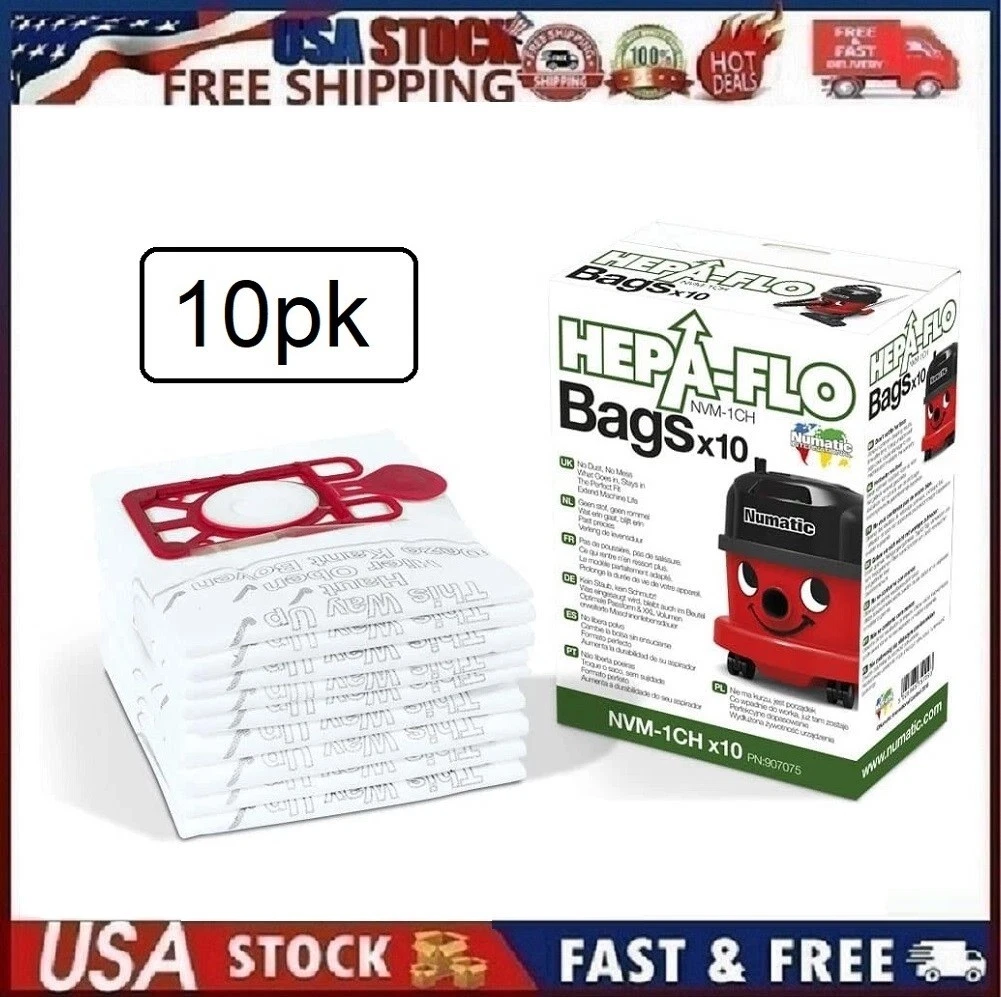 Nacecare NVM-1CH HepaFlo Filter Bags