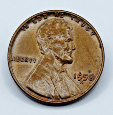 1958-d Lincoln Wheat Cent Penny