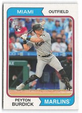 2023 Topps Heritage #322 Peyton Burdick Rookie Miami Marlins RC