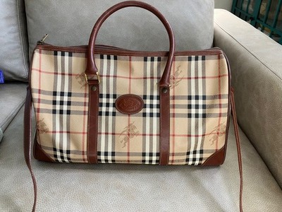 Vintage Burberry large Boston bag | eBay