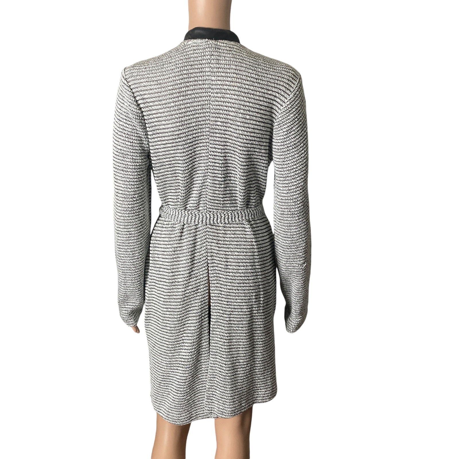 BCBGeneration Bomber Knit Long Jacket Womens L ze… - image 2