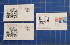 Lotto 3 copertine spaziali commemorative autentiche NASA Challenger annullate/timbrate.