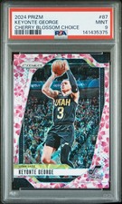 2024 PANINI PRIZM CHERRY BLOSSOM CHOICE #87 KEYONTE GEORGE 10/20 PSA 9