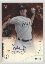 2014 Bowman Sterling Rookie Orange Refractor 36/75 Andrew Heaney Auto RC 06z2