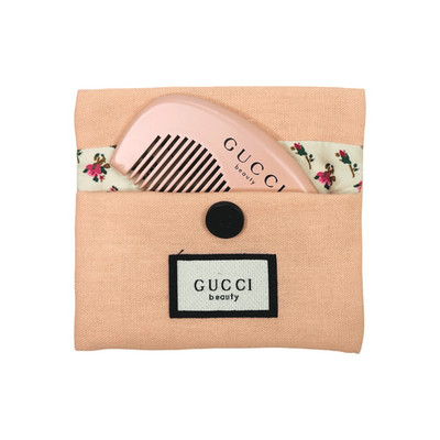Gucci Beauty Pink Floral Pochette & Comb Gift With Purchase (GWP
