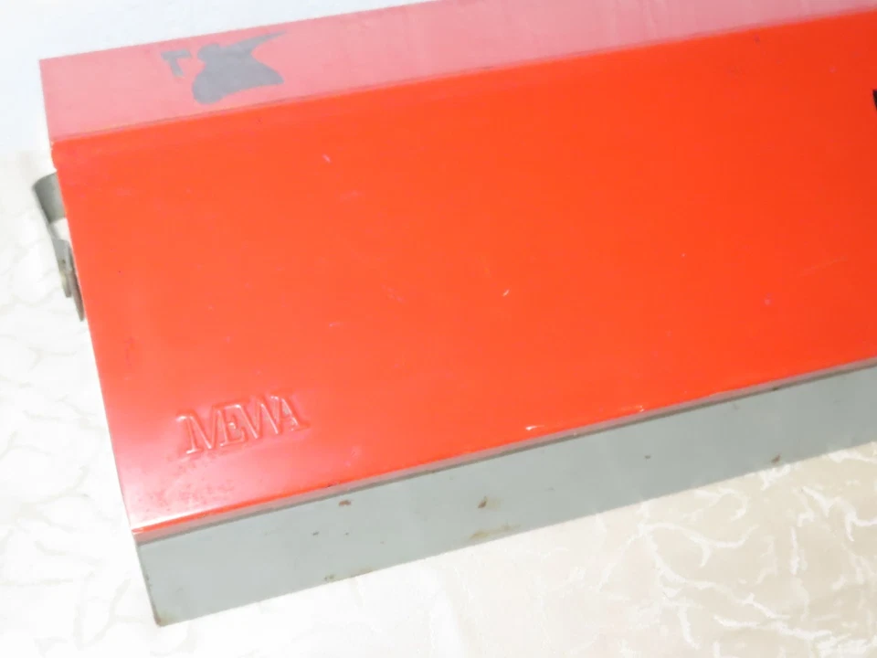 Vintage Boîte en Métal Mewa Coffret à Cirage, Wilhelm Kienzle, Suisse! 3 - Photo 2/4