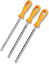 3 Pcs Chainsaw Chain Sharpening File 5/32, 7/32, 3/16 inch , Steel Round...