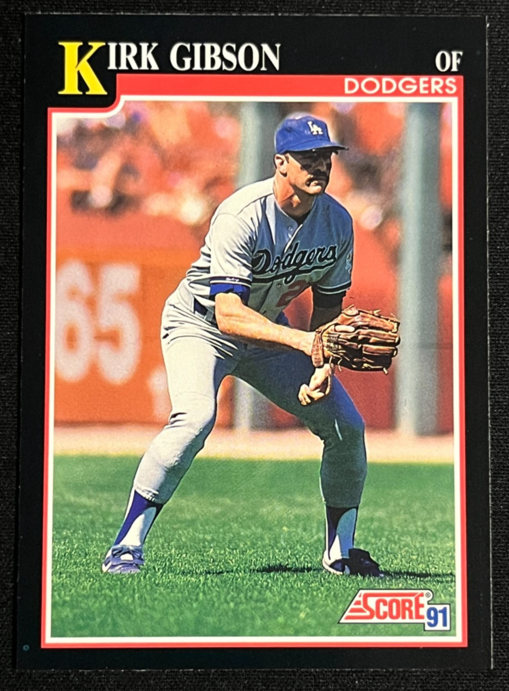 Kirk Gibson #800 Baseball Cards 1991 Score trading card — raw and PSA graded price guide