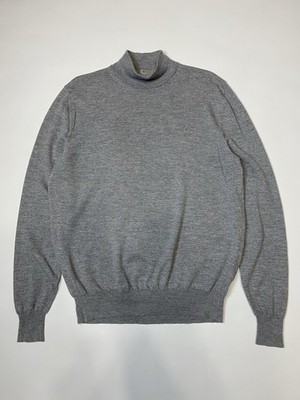 Canali Merino Extrafine Wool Turtleneck Sweater Gray Size: L/XL Men s
