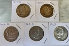 Franklin Silver Half  Dollars