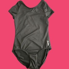 Justice Girls Black Leotard S 7/8 