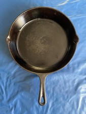 Unmarked Ugly Hammered Cast Iron Skillet #8, ...