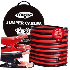 4 Gauge 20 Feet Jumper Cables for Car, SUV and Trucks Battery, 4 Gauge, (20FT)