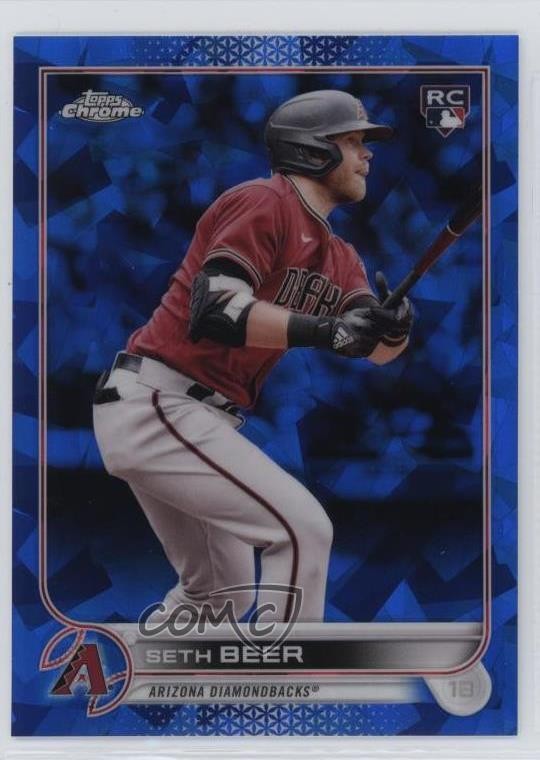 2022 Topps Chrome Sapphire Edition Seth Beer #345 Rookie RC rw9