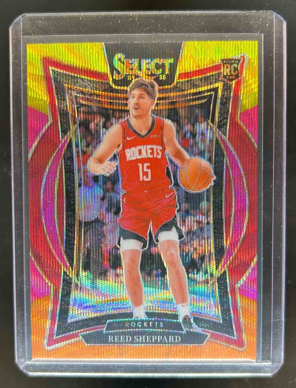2024-25 Select Reed Sheppard Concourse RC Multi Wave Prizm #5/20 Rockets