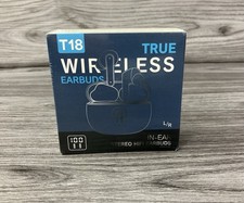 T18 NEW T18 True Wireless Earbuds In-Ear Stereo Hifi Earbuds Black Color
