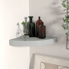 Floating Corner Shelf Wall-Mounted Hanging Shelf Wall Display Shelf MDF vidaXL