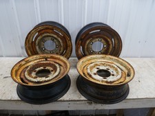 Jeep Gladiator Willys Pickup Wagon 15x5.5 Set Of 4 Steel 5 Lug Wheels Cj2a Jeep Gladiator Willys Pickup Wagon 15x5.5 Set Of 4 Steel 5 Lug Wheels Cj2a