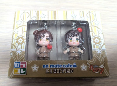 Hetalia Romano & Spain Figur Animate Cafe Limited Japan 5cm GEBRAUCHT
