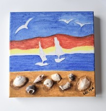 Acryl auf Leinwand 20×20cm Handgemalt 