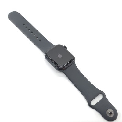 Apple Watch SE 2 (2022) 40mm Midnight Aluminum Case Black Silicone Band, GPS