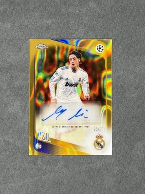 Topps UCC Chrome 25/26 - MESUT ÖZIL Auto /50 Gold Lava Real Madrid