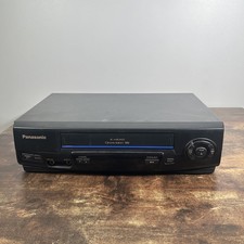 Panasonic Omnivision PV-V4021 Blue Line 4-Head VHS VCR Player No Remote Tested