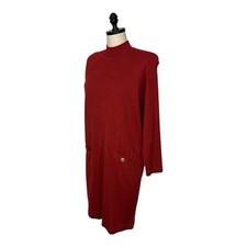 Talbots Vintage Sweater Dress Wool Small Petite 