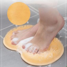 Shower Foot Scrubber Mat Back Washer Wall Mounted Bath Pad