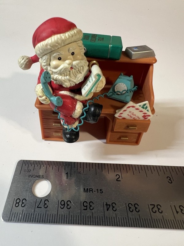 Kmart Trim A Home Santa Answering Desk Phone Letters Collectible Tree Charm 