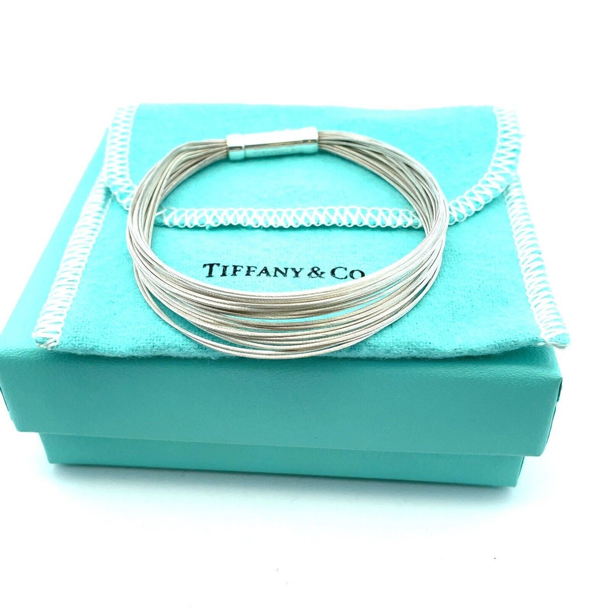 Rare Tiffany & Co. Sterling Silver Multi-strand 7 Inch